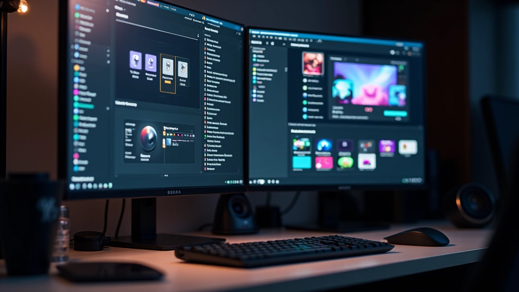 Game UI designer workspace with sketches and digital design tools